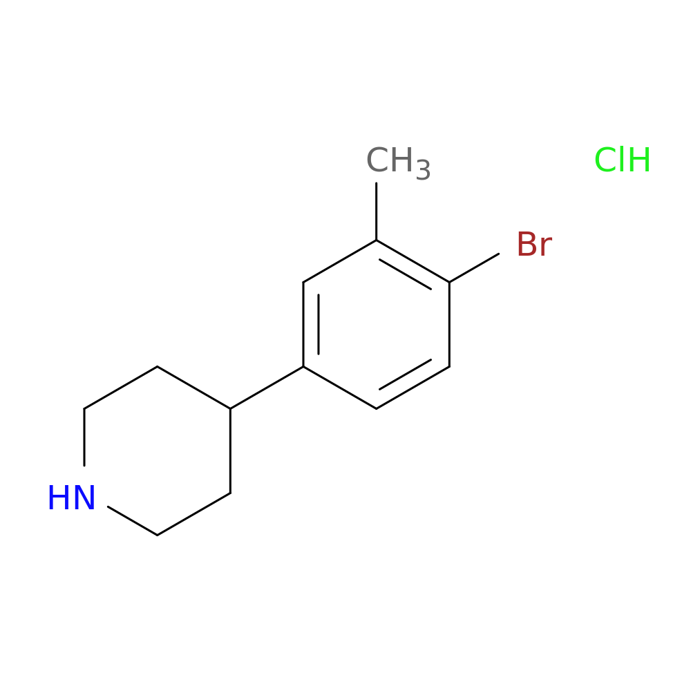 4-(4-bromo-3-methylphenyl)piperidine hydrochloride