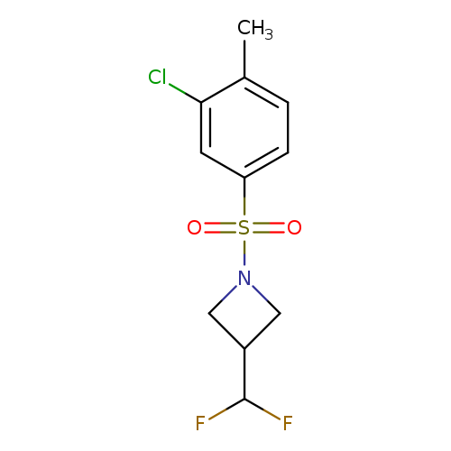 1-(3-chloro-4-methylbenzenesulfonyl)-3-(difluoromethyl)azetidine