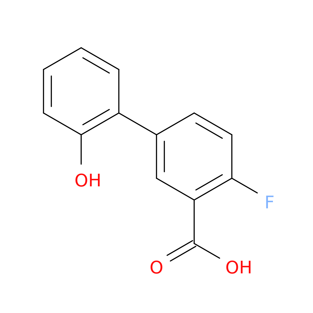 2-Fluoro-5-(2-hydroxyphenyl)benzoic acid