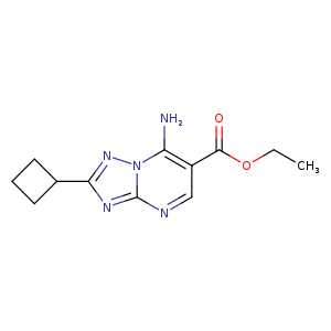 Ethyl 7-amino-2-cyclobutyl[1,2,4]triazolo[1,5-a]pyrimidine-6-carboxylate