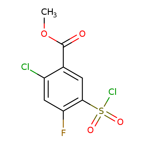 methyl 2-chloro-5-(chlorosulfonyl)-4-fluorobenzoate