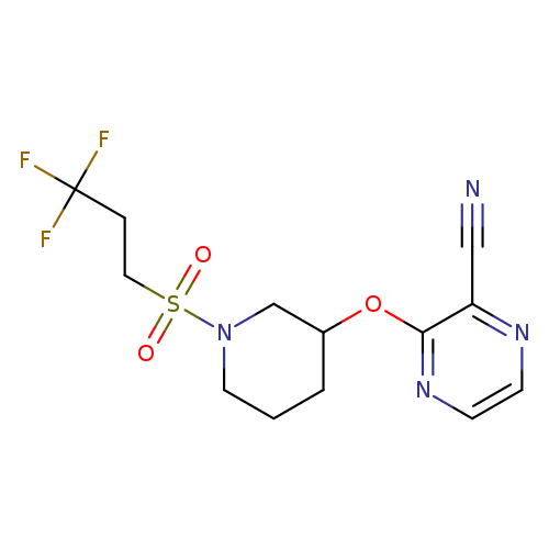 3-{[1-(3,3,3-trifluoropropanesulfonyl)piperidin-3-yl]oxy}pyrazine-2-carbonitrile
