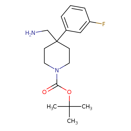 tert-Butyl 4-(aminomethyl)-4-(3-fluorophenyl)piperidine-1-carboxylate