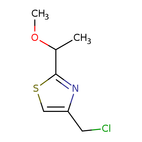4-(chloromethyl)-2-(1-methoxyethyl)-1,3-thiazole