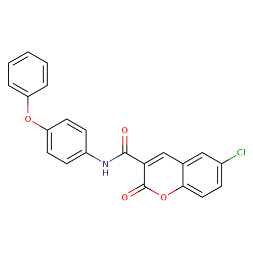 6-chloro-2-oxo-N-(4-phenoxyphenyl)-2H-chromene-3-carboxamide