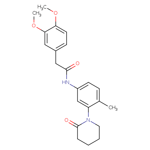 2-(3,4-dimethoxyphenyl)-N-[4-methyl-3-(2-oxopiperidin-1-yl)phenyl]acetamide