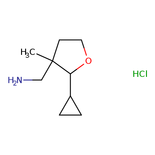 (2-cyclopropyl-3-methyloxolan-3-yl)methanamine hydrochloride