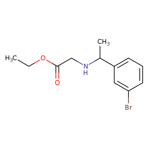 ethyl 2-{[1-(3-bromophenyl)ethyl]amino}acetate