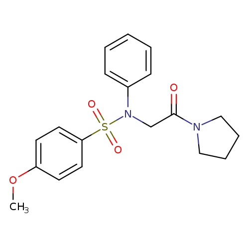4-methoxy-N-[2-oxo-2-(pyrrolidin-1-yl)ethyl]-N-phenylbenzene-1-sulfonamide