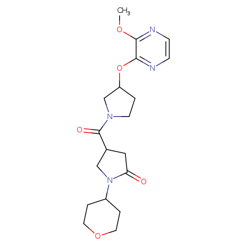 4-{3-[(3-methoxypyrazin-2-yl)oxy]pyrrolidine-1-carbonyl}-1-(oxan-4-yl)pyrrolidin-2-one