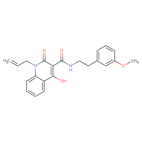 4-hydroxy-N-[2-(3-methoxyphenyl)ethyl]-2-oxo-1-(prop-2-en-1-yl)-1,2-dihydroquinoline-3-carboxamide