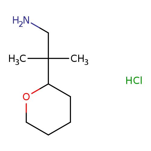 2-methyl-2-(oxan-2-yl)propan-1-amine hydrochloride