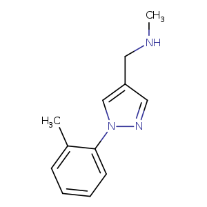 N-Methyl-1-(1-(o-tolyl)-1H-pyrazol-4-yl)methanamine