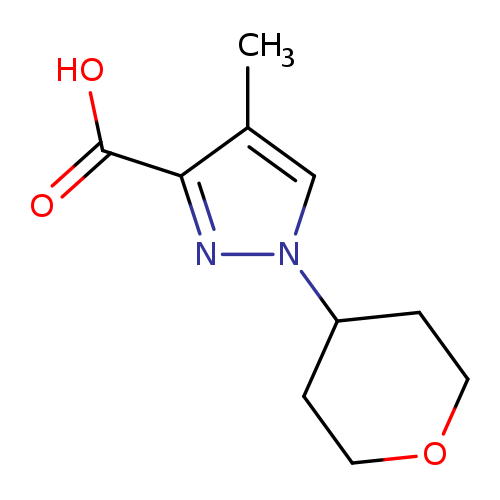 4-methyl-1-(oxan-4-yl)-1h-pyrazole-3-carboxylic acid