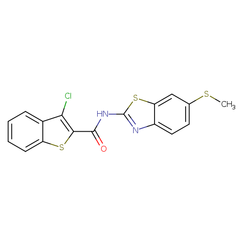 3-chloro-N-[6-(methylsulfanyl)-1,3-benzothiazol-2-yl]-1-benzothiophene-2-carboxamide