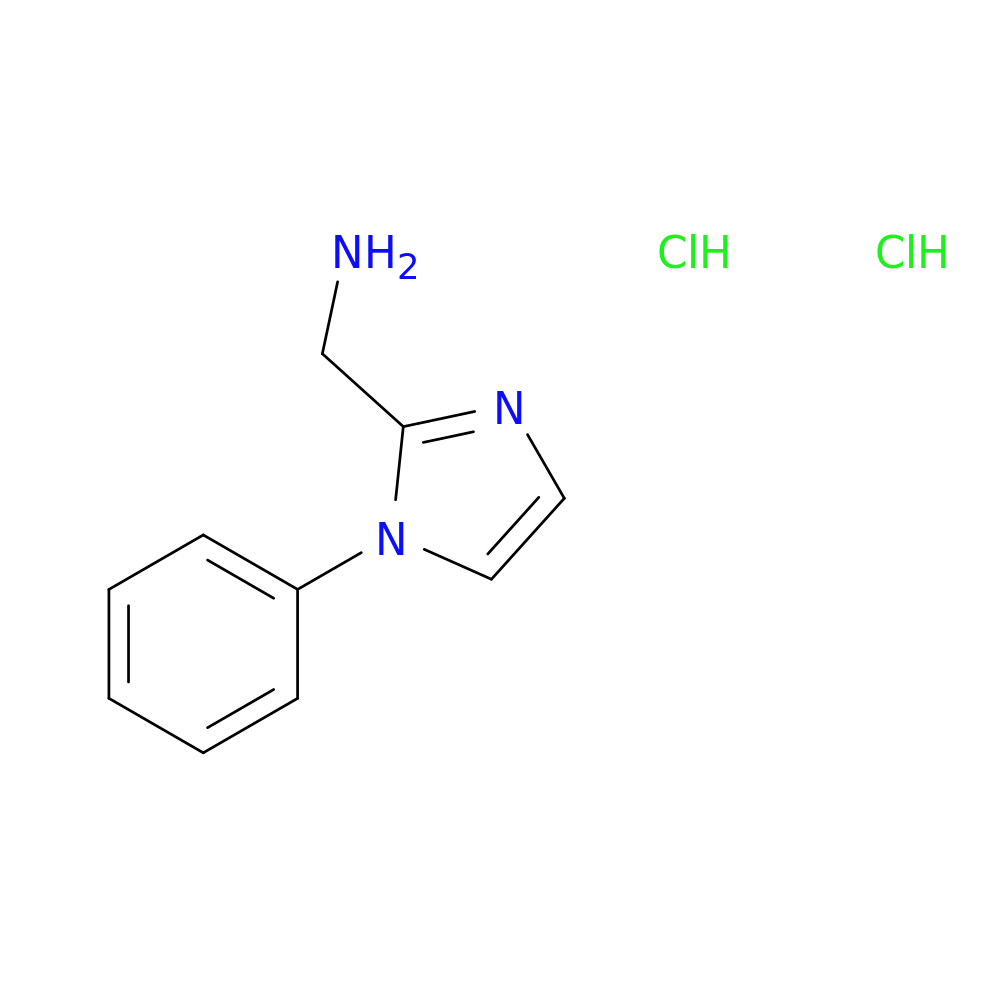 (1-phenyl-1H-imidazol-2-yl)methanamine dihydrochloride