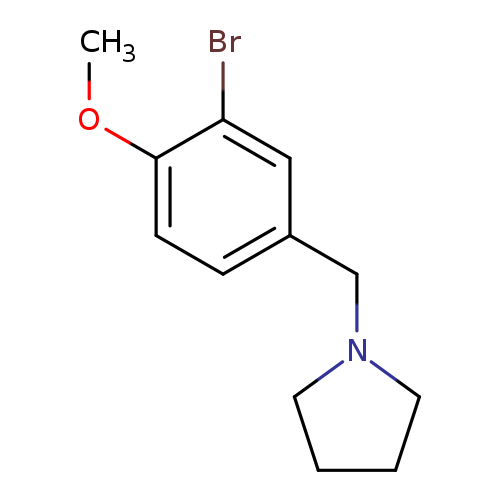 1-(3-bromo-4-methoxybenzyl)pyrrolidine
