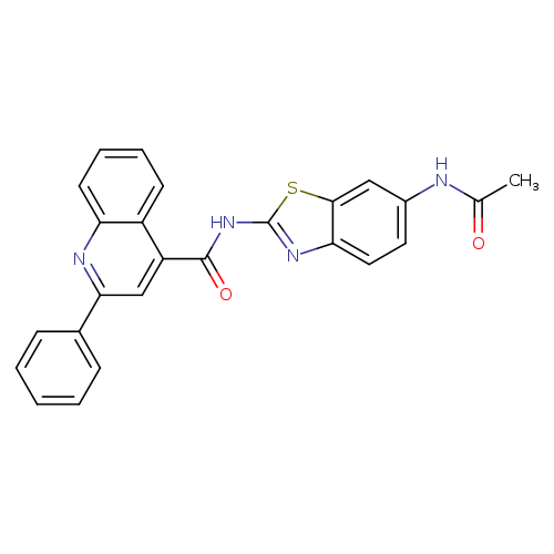 N-(6-acetamido-1,3-benzothiazol-2-yl)-2-phenylquinoline-4-carboxamide