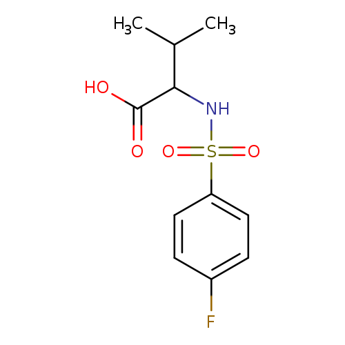 2-{[(4-Fluorophenyl)sulfonyl]amino}-3-methyl butanoic acid