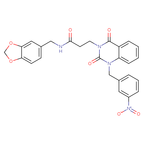 N-[(2H-1,3-benzodioxol-5-yl)methyl]-3-{1-[(3-nitrophenyl)methyl]-2,4-dioxo-1,2,3,4-tetrahydroquinazolin-3-yl}propanamide