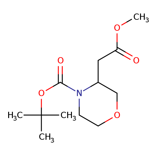 3-Methoxycarbonylmethyl-morpholine-4-carboxylic acid tert-butyl ester