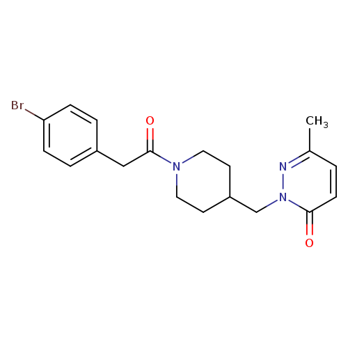 2-({1-[2-(4-bromophenyl)acetyl]piperidin-4-yl}methyl)-6-methyl-2,3-dihydropyridazin-3-one