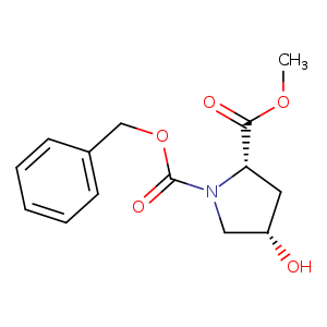 1,​2-​Pyrrolidinedicarboxy​lic acid, 4-​hydroxy-​, 2-​methyl 1-​(phenylmethyl) ester, (2S,​4S)​-