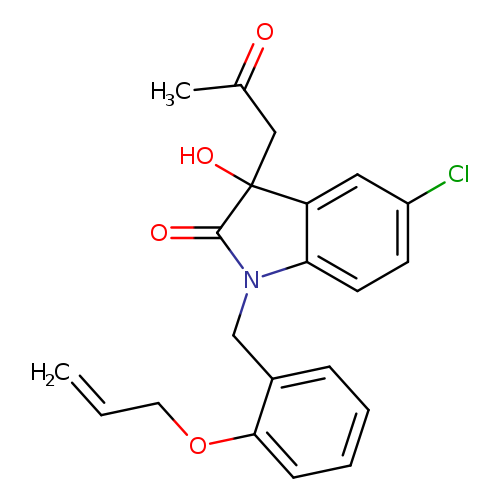 5-chloro-3-hydroxy-3-(2-oxopropyl)-1-{[2-(prop-2-en-1-yloxy)phenyl]methyl}-2,3-dihydro-1H-indol-2-one