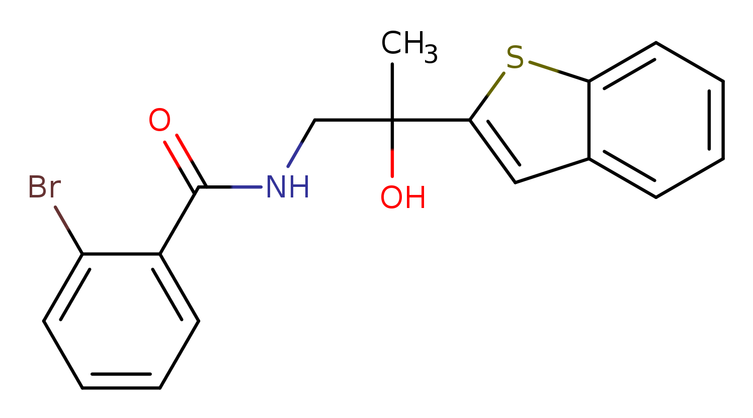 N-[2-(1-benzothiophen-2-yl)-2-hydroxypropyl]-2-bromobenzamide