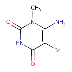 2,4(1H,3H)-Pyrimidinedione, 6-amino-5-bromo-1-methyl-
