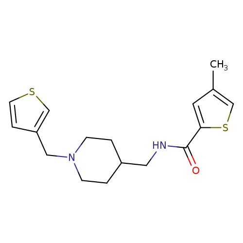 4-methyl-N-({1-[(thiophen-3-yl)methyl]piperidin-4-yl}methyl)thiophene-2-carboxamide