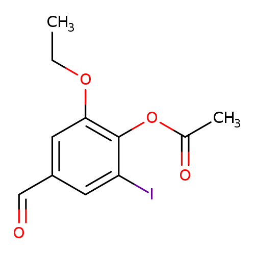 2-Ethoxy-4-formyl-6-iodophenyl acetate