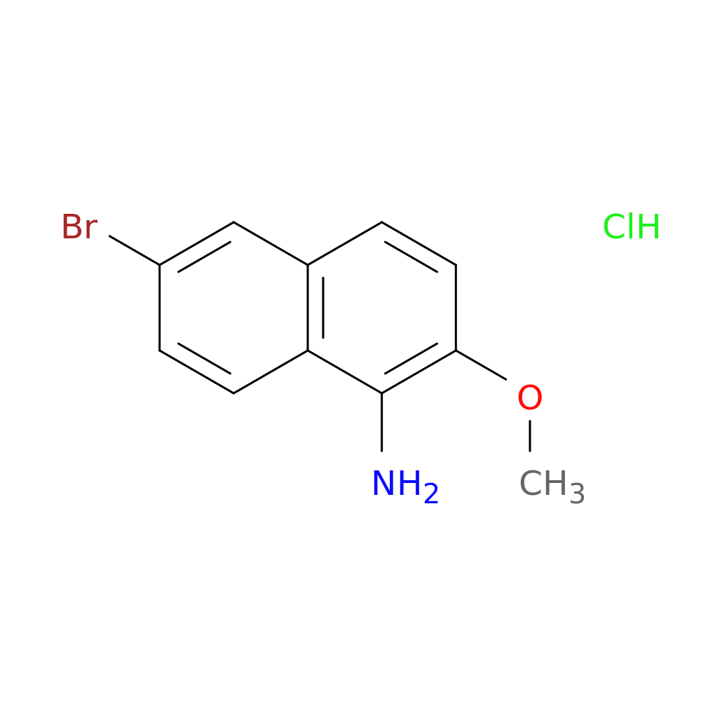 6-bromo-2-methoxynaphthalen-1-amine hydrochloride
