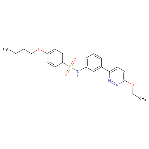 4-butoxy-N-[3-(6-ethoxypyridazin-3-yl)phenyl]benzene-1-sulfonamide