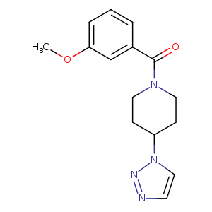 1-(3-methoxybenzoyl)-4-(1H-1,2,3-triazol-1-yl)piperidine