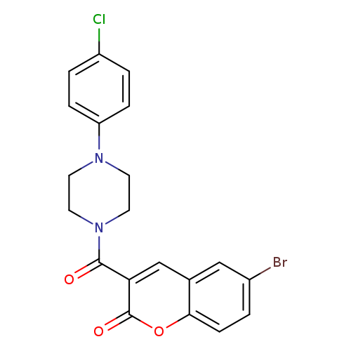 6-bromo-3-[4-(4-chlorophenyl)piperazine-1-carbonyl]-2H-chromen-2-one