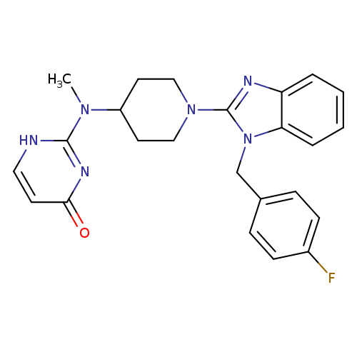 2-[[1-[1-[(4-Fluorophenyl)methyl]-1H-benzimidazol-2-yl]-4-piperidinyl]methylamino]-4(3H)-pyrimidinone