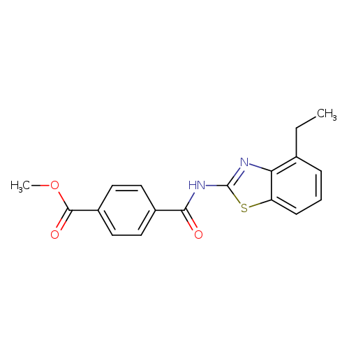 methyl 4-[(4-ethyl-1,3-benzothiazol-2-yl)carbamoyl]benzoate
