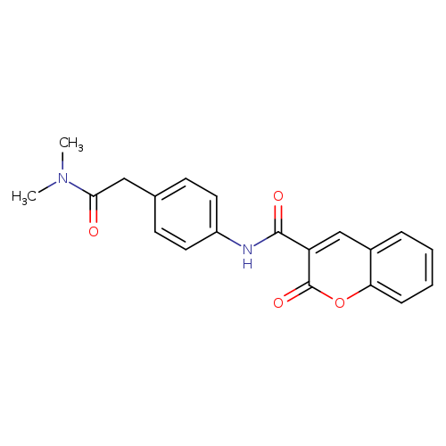 N-{4-[(dimethylcarbamoyl)methyl]phenyl}-2-oxo-2H-chromene-3-carboxamide