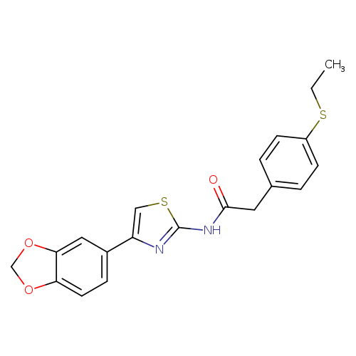 N-[4-(2H-1,3-benzodioxol-5-yl)-1,3-thiazol-2-yl]-2-[4-(ethylsulfanyl)phenyl]acetamide