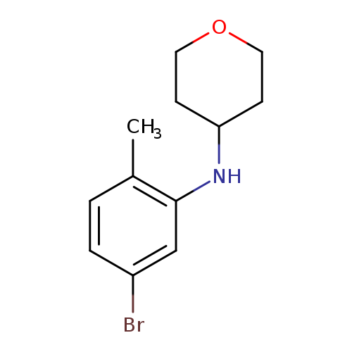 N-(5-bromo-2-methylphenyl)oxan-4-amine