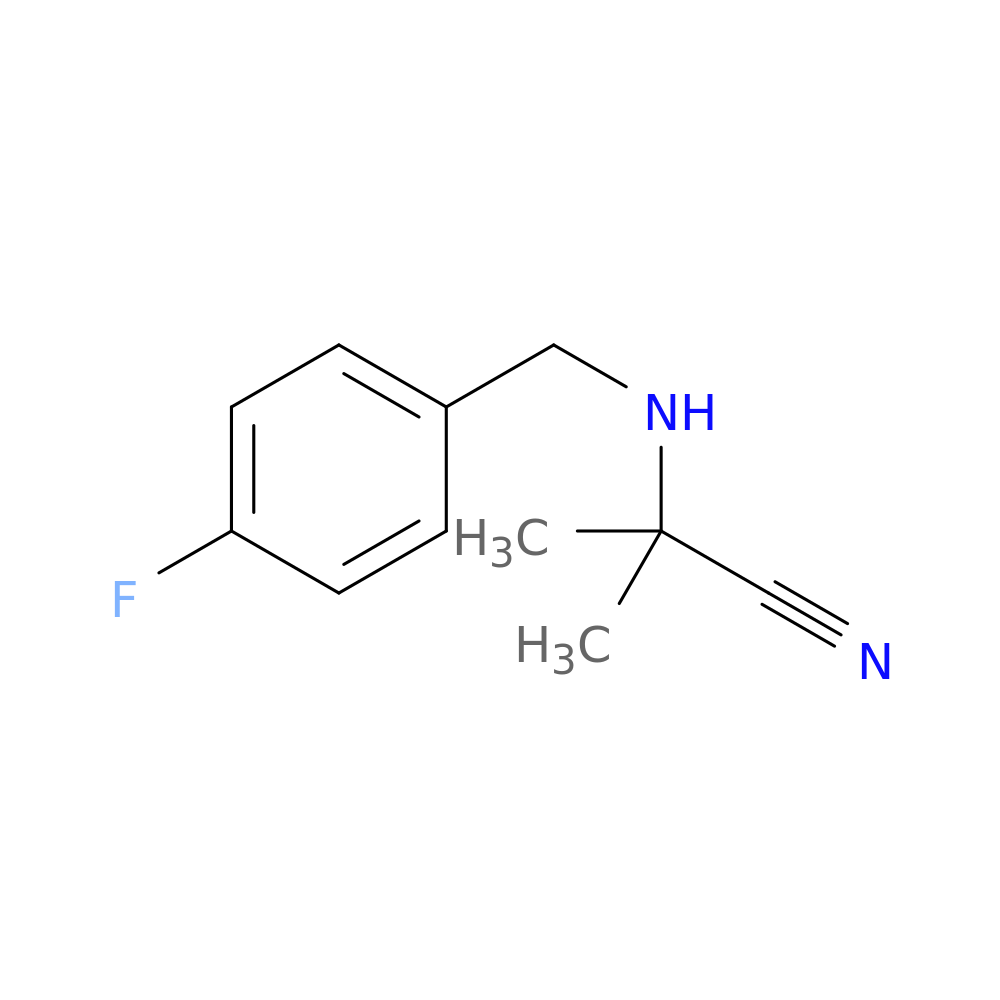 2-((4-Fluorobenzyl)amino)-2-methylpropanenitrile