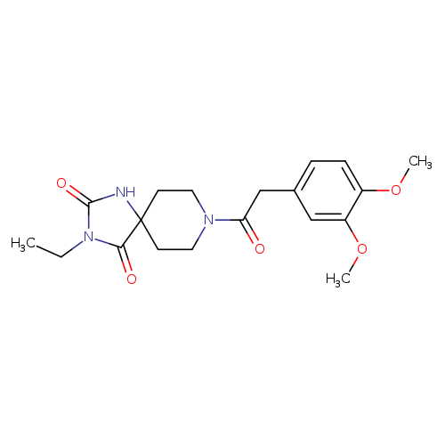 8-[2-(3,4-dimethoxyphenyl)acetyl]-3-ethyl-1,3,8-triazaspiro[4.5]decane-2,4-dione