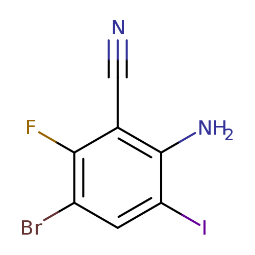 2-Amino-5-bromo-6-fluoro-3-iodobenzonitrile