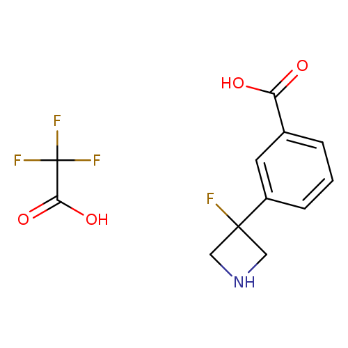 3-(3-fluoroazetidin-3-yl)benzoic acid trifluoroacetic acid
