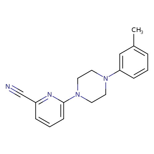 6-[4-(3-methylphenyl)piperazin-1-yl]pyridine-2-carbonitrile
