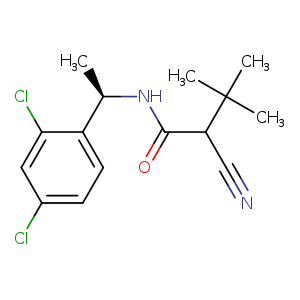 Butanamide, 2-cyano-N-[(1R)-1-(2,4-dichlorophenyl)ethyl]-3,3-dimethyl-