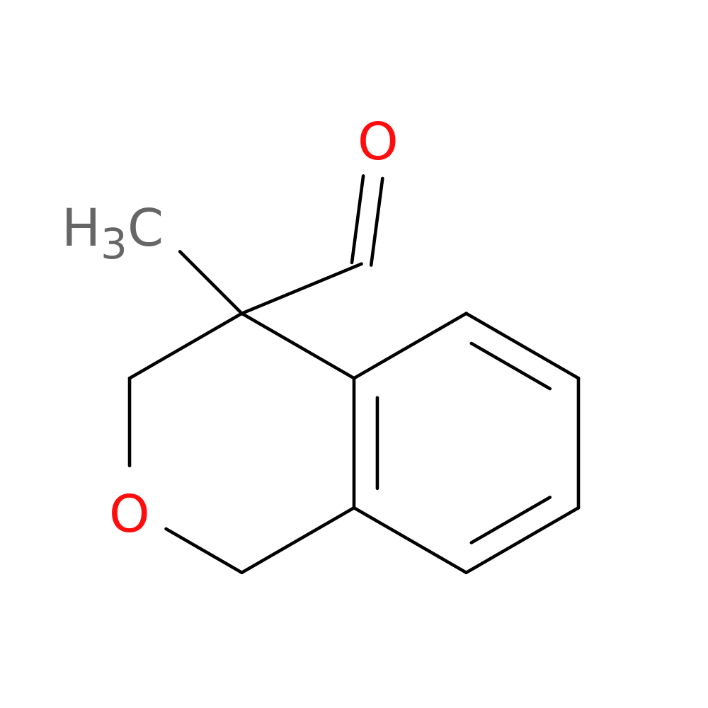 4-methyl-3,4-dihydro-1H-2-benzopyran-4-carbaldehyde