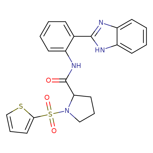 N-[2-(1H-1,3-benzodiazol-2-yl)phenyl]-1-(thiophene-2-sulfonyl)pyrrolidine-2-carboxamide