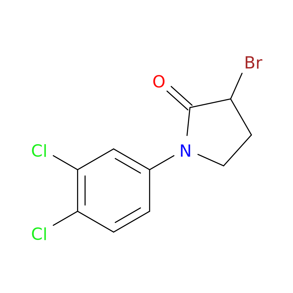 3-bromo-1-(3,4-dichlorophenyl)pyrrolidin-2-one